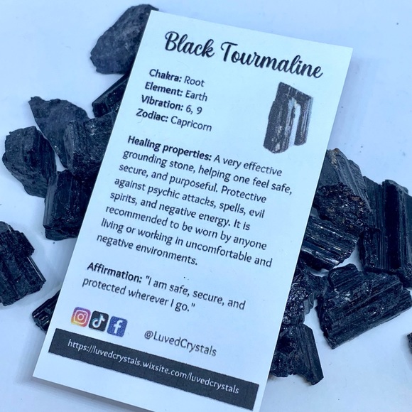 Black Tourmaline Natural/rough Crystal - Picture 2 of 7
